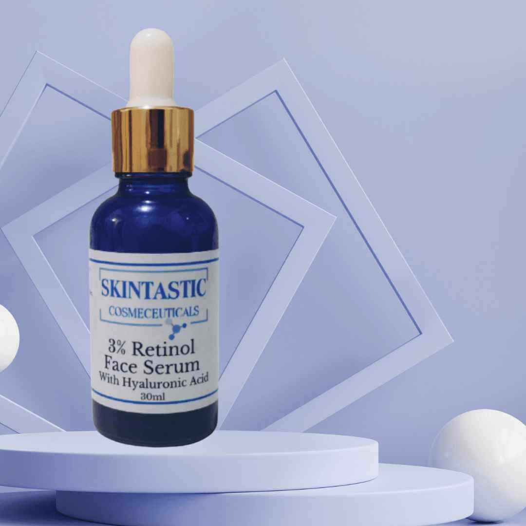 3% Retinol Face Serum with Hyaluronic Acid showcasing the benefits of retinol serum