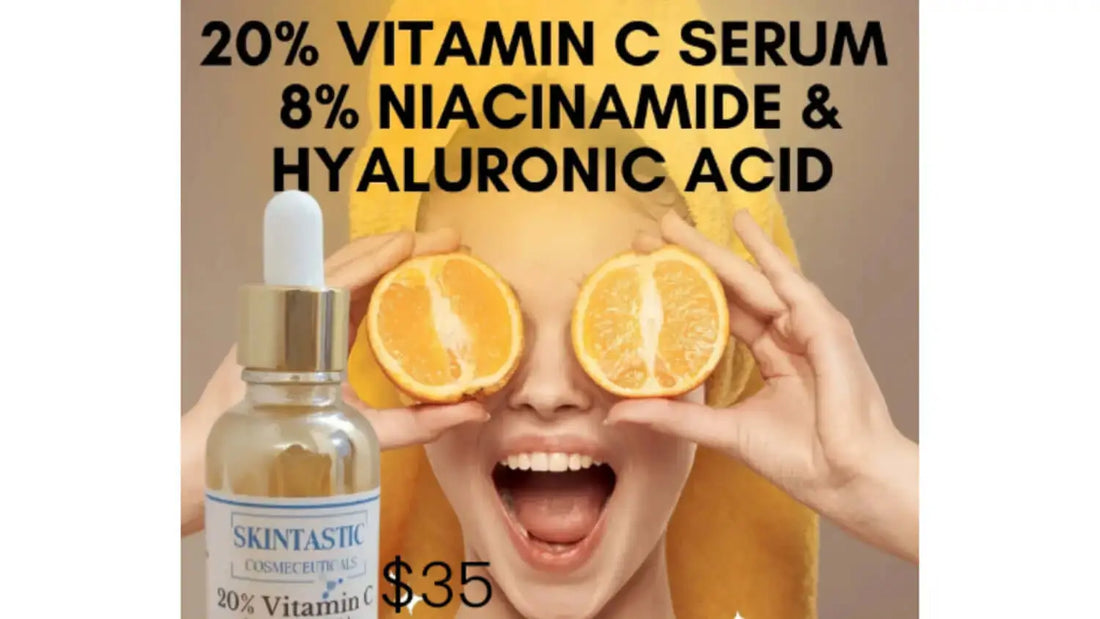 Fight Wrinkles and Brighten Your Complexion with Skintastic's 20% Vitamin C Face Serum