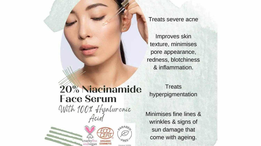 20% Niacinamide Face Serum with Hyaluronic Acid, best serums with niacinamide for improved skin texture