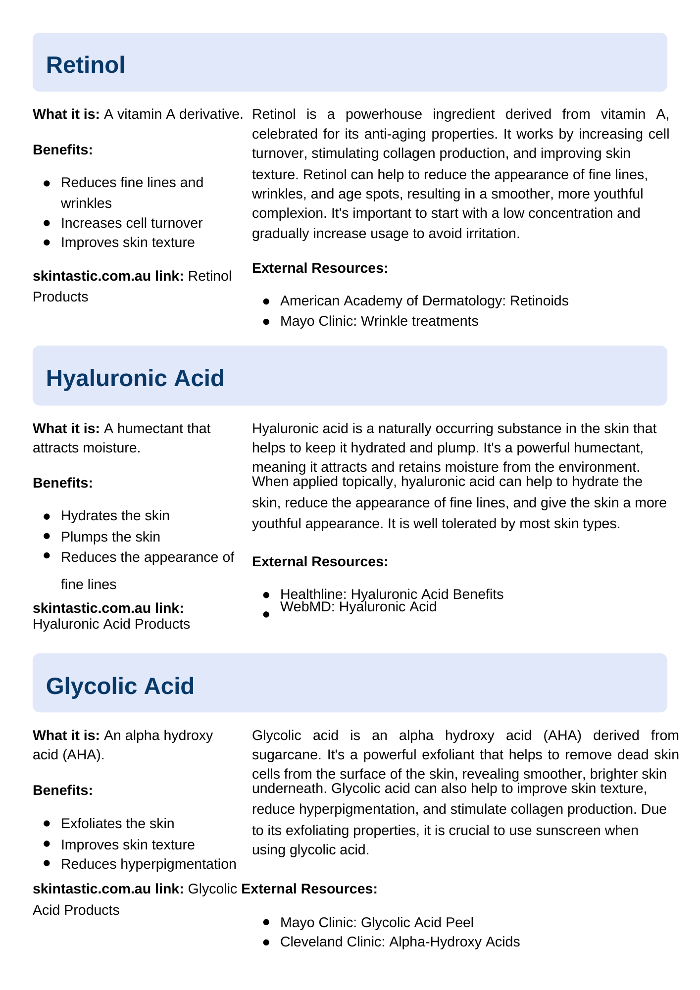 Skintastic Cosmeceuticals ingredient encyclopaedia 2nd page 