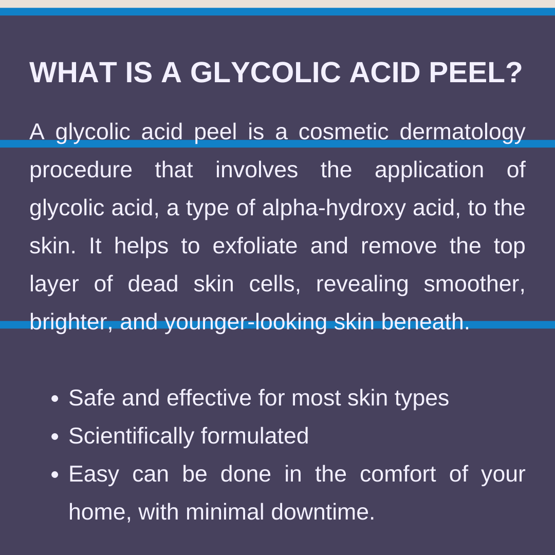 Skintastic Cosmeceuticals Glycolic Acid Peel Anti-Aging product with details on benefits for smoother skin